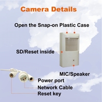 8MP PoE Wired Pir Hidden Security IP Camera, Human Motion Detect,Two Way Talk, Support SD Card up to 512G, Remote Viewing P2P,