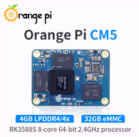 Orange Pi 5 CM5 RK3588S Modul Komputasi 5 Core Board 8GB 16GB RAM 32GB EMMC WiFi BT AI NPU 6TOPS Papan Pengembangan Edge Tertanam