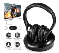 Casque sans fil TV RF 863 MHz à portée de 100 m, direct usine, YH998, transmetteur 3-en-1 pour casque TV avec station de charge, OPT RCA AUX Line-in