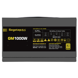Alimentation électrique Segotep 100% originale, entièrement modulaire, 1000 W, 80 Plus Gold, 100 V - 240 V, alimentation électrique Micro ATX, alimentation électrique PSU 1000 W, alimentation électrique de bureau - Product Image 6