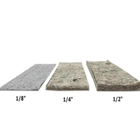 Thin 2x8 Feet Plush Non-Slip Polyester Rug Gripper Modern Style Rug Runner Hardwood Floors Cushioned Carpet Padding