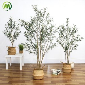 Albero di olivo artificiale in pentola finto impianto in vaso interno con foglie realistiche alto in finta seta pianeta di oliva per ufficio arredamento interno - Product Image 1