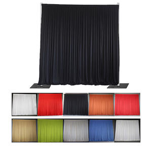 10ftx10f negro blanco telón de fondo cortinas boda telón de fondo para boda evento Fiesta - Product Image 1