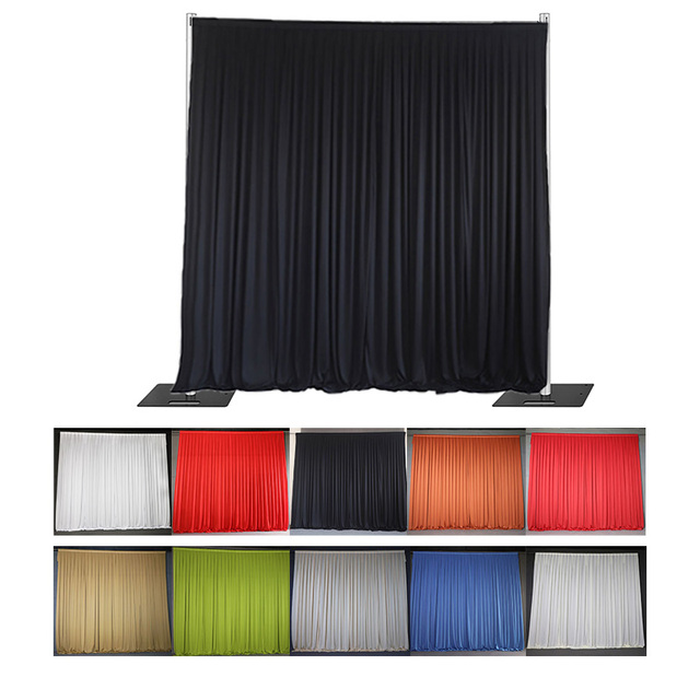 10ftx10f Black White Backdrop Drapes Wedding Backdrop Curtain for Wedding Event Party