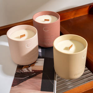 AIKUN Aromatherapy Soy Wax Scent <b>Candle</b> Ceramic <b>Jar</b> Decorative <b>Candle</b> for Bedroom Living Room for Diwali Easter Ramadan Relaxing - Product Image 5