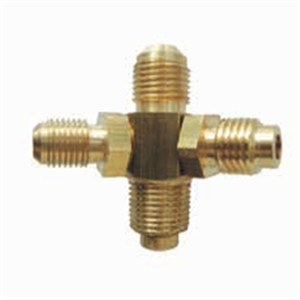Adattatore per Tubi Gas in Ottone Durevole, Connettore a T con Filettatura Flare 5/16, Prolunga con Raccordo di Prova 3/8 per Manutenzione Linee Carburante - Product Image 4