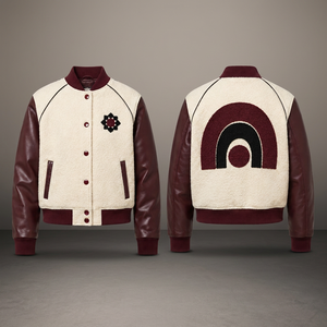 Blouson Bomber de Baseball Personnalisé avec Nom et Numéro du Joueur, Grande Taille pour Hommes, Uniforme d'Équipe Athlétique à Boutons Pression, Fournisseur en Gros - Product Image 3