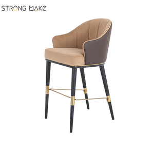Jambe <span class=keywords><strong>en</strong></span> bois velours <span class=keywords><strong>tissu</strong></span> comptoir commercial hauteur cuisine moderne chaises <span class=keywords><strong>de</strong></span> <span class=keywords><strong>bar</strong></span> tabouret <span class=keywords><strong>de</strong></span> <span class=keywords><strong>bar</strong></span> <span class=keywords><strong>de</strong></span> luxe <span class=keywords><strong>avec</strong></span> <span class=keywords><strong>accoudoir</strong></span> - Product Image 1