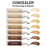 Fond de Teint Liquide Professionnel en Gros, 50 Couleurs, Crème pour le Visage, Maquillage Logo Personnalisé, Résistant à l'Eau, Fini Mat, Couvrance Totale, Marque Privée