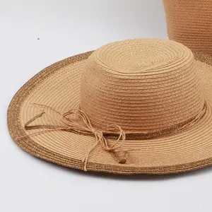 Summer Beach Tote Bag Natural Straw Beach Bags Girl Woman Paper Straw Hats And Beach Bag Set With Purse For Holiday