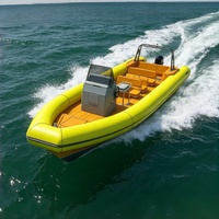 Bateau semi-rigide en aluminium de 8,6 m pour le transport de passagers, les excursions de plongée et les services de taxi fluvial