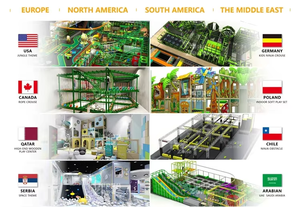 Tùy Chỉnh Ninja Chiến Binh Tất nhiên Trampoline Rừng Phòng Tập Thể Dục Phiêu Lưu Công Viên Sân Chơi Trong Nhà Thiết Bị Trẻ Em Giả Vờ Chơi Nhựa - Product Image 6