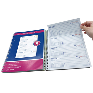 Carnet de factures autocopiantes personnalisé A4, carnet de reçus en papier NCR A5, formulaires de bons de commande 8,5x11 pouces, carnet de commandes de vente avec logo personnalisé - Product Image 5
