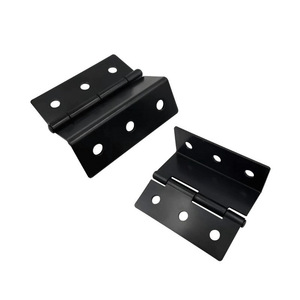 Charnière à trois volets Yuyao 76x24x1.8mm en fer pour porte d'armoire à angle droit, idéale pour l'artisanat - Product Image 1