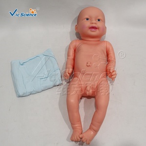 Muñeco de Bebé de Plástico con Cara Sonriente y Ropa, Lindo Modelo de Juguete Infantil para la Enseñanza y el Juego en Guarderías - Product Image 5