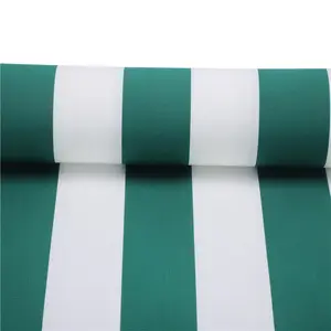 户外坐垫帆布材料绿色条纹