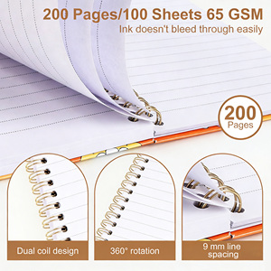 Set <span class=keywords><strong>di</strong></span> <span class=keywords><strong>Quaderni</strong></span> <span class=keywords><strong>a</strong></span> Spirale Personalizzati in PP con Copertina Stampata e Scatola Espositiva per Regali Promozionali e Uso al Dettaglio - Product Image 4
