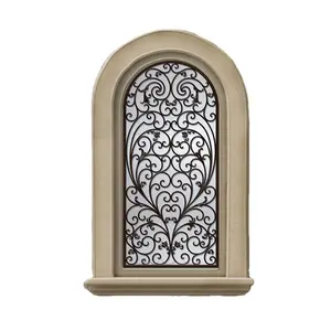 China wholesale price antique decorative wrought iron window grill