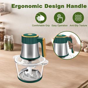 2026 New Design 4L 5L Small Meat Chopper Best Home Kitchen Food Cheap Stainless Steel Glass Electric Meat Grinder for Sale - Product Image 5