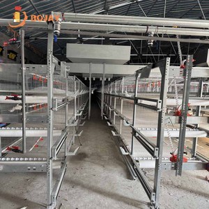 Cage <span class=keywords><strong>à</strong></span> poules pondeuses de type H, certifiée ISO, structure stable, adaptée <span class=keywords><strong>à</strong></span> une utilisation <span class=keywords><strong>à</strong></span> long terme dans les fermes commerciales. - Product Image 1