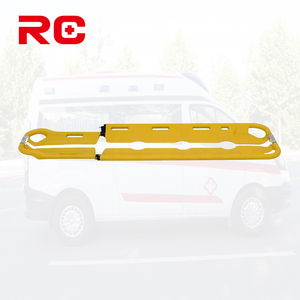 Proveedor de China, camilla de cuchara de rescate de ambulancia PE, camilla de plástico plegable transparente X separable que incluye 3 cinturones de seguridad - Product Image 6