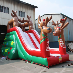 Castillo Inflable Navideño para Exteriores, Brincolín, Casa de Muñeco de Nieve, Juegos Inflables para Fiestas Infantiles - Product Image 4