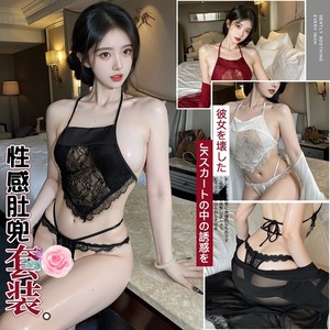Lemon Story Lingerie sexy évidée transparente, robe nuisette à bretelles pour femme 8338 - Product Image 5