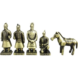 Wholesale Xi'an Handicrafts Warriors and Horses Metal Decorations with Digital Printing Special Gifts and Travel Souvenirs