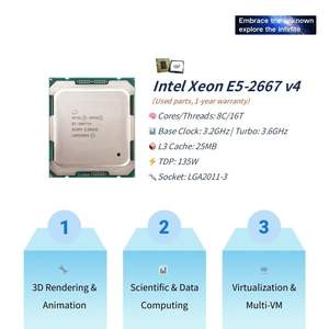 لوحة أم جديدة PANDL X99-P4 <span class=keywords><strong>M</strong></span>-ATX للكمبيوتر المكتبي مع معالج Intel Xeon E5 2667 V4 وذاكرة DDR4 ECC رباعية القنوات - Product Image 3