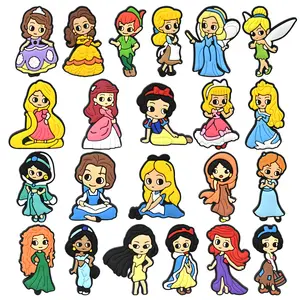 Girl Favorite Princess Series Sophia Snow White Pvc Charms For Garden Shoes Accessories Kids Shoes girl charms for bracelets