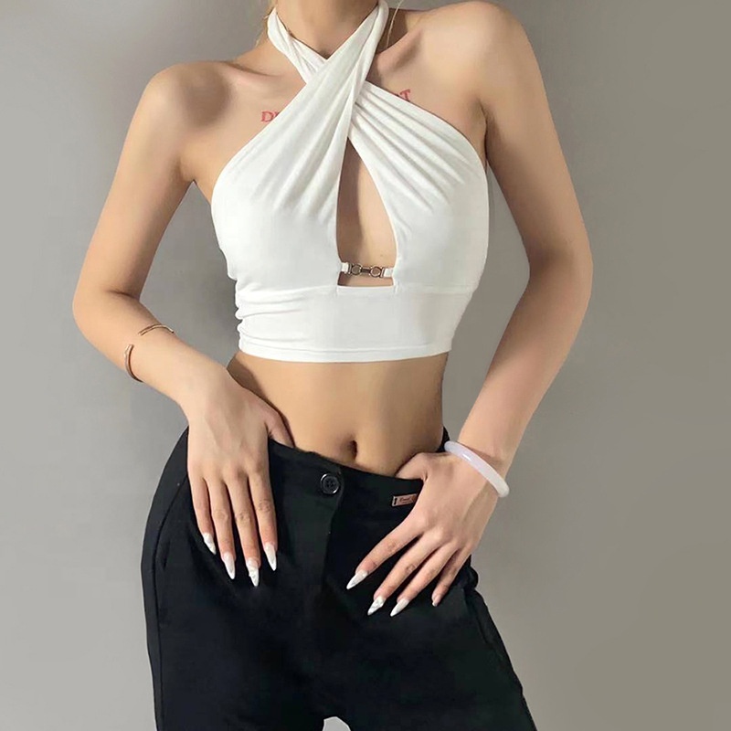 blusas cruzadas cortas