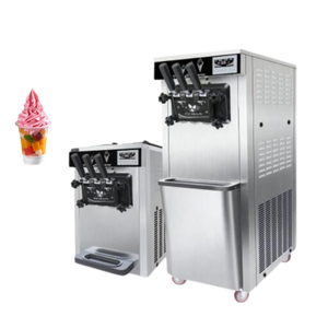 Yogurt Cones Making 220V Popular Ice Cream Machine Commercial 3 Flavor Ice Cream Cone Maker Machine - Product Image 4