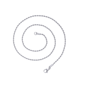 ヒップホップ ステンレス ロープチェーン ネックレス 2mm/3mm/5mm 男女兼用 ファッションジュエリー - Product Image 2