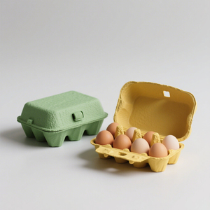กล่องกระดาษไข่6/ 10 /12/ 15/ 30เซลล์เยื่อกระดาษรีไซเคิลสำหรับไข่ - Product Image 4