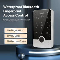 Sistema de Control de Acceso CUMU con App Tuya, Teclado WiFi Inteligente, Control de Acceso por Contraseña, Lector de Huellas Dactilares/Tarjeta IC, Resistente al Agua para Exteriores