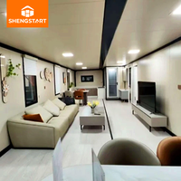 Terrassen-erweiterbares Luxus-Containerhaus: Modernes Tiny Home, bezugsfertig, Hotel, wasserdicht, Fertighaus, Resort, faltbares Wohnzimmer/Schlafzimmer