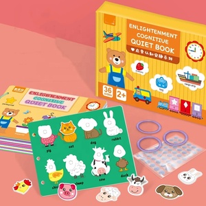 Libro silencioso Montessori para bebé, juguete educativo, libro de actividades de aprendizaje cognitivo para niños - Product Image 2