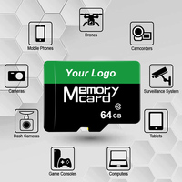 Tarjeta de Memoria Mini TF de 64 GB, 100 % Original, Capacidad Completa, Tarjeta SD de 8 GB para Reproductor de Video 4K, Cámara Deportiva para Drones