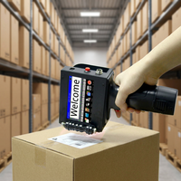 Machine d'impression portable à coque métallique Tij 12,7 mm pour le codage de la date d'expiration, le marquage industriel et la création de logos sur cartons d'emballage