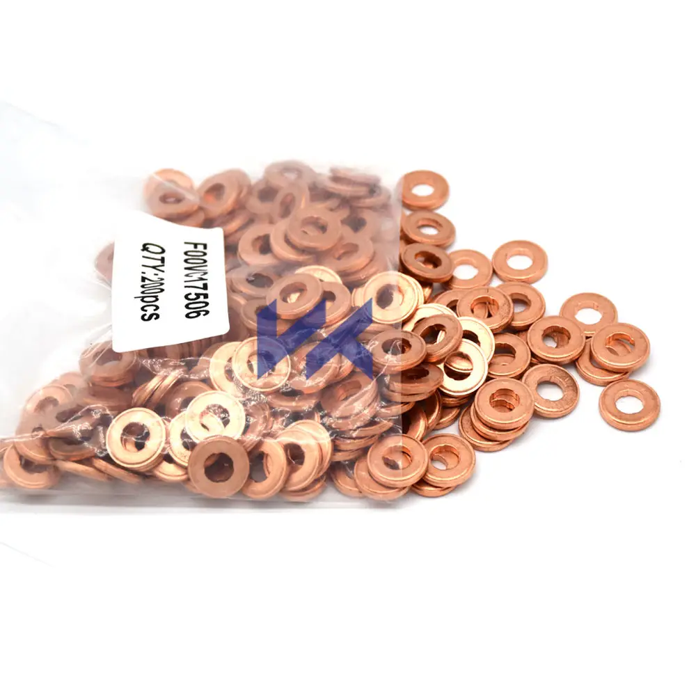 All size Copper Aluminum shim clip washer injector copper washers for common rail injectors