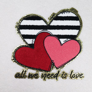 Parche bordado personalizado con letras de alta calidad, parche de lentejuelas Xoxo, parches de San Valentín para planchar para ropa - Product Image 4