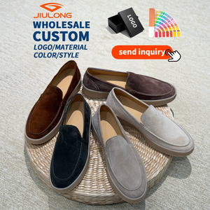 Chaussures de luxe en cuir véritable, mocassins pour hommes en daim de mouton, classiques et élégants, à enfiler, pour la conduite, vente en gros, personnalisables avec LOGO - Product Image 1
