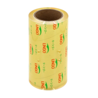 Film alimentaire PVC de haute qualité, souple, extensible, résistant à l'humidité, haute transparence, pour emballer des collations, des biscuits, des gelées, un rouleau