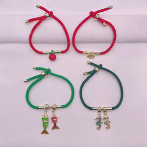 BM1192 Chic 18k Plaqué Or Émail Émail Fantôme Cri Citrouille Halloween <span class=keywords><strong>Poisson</strong></span> Charme Chaîne Cordon Bracelet pour Filles Garçons Femmes - Product Image 3