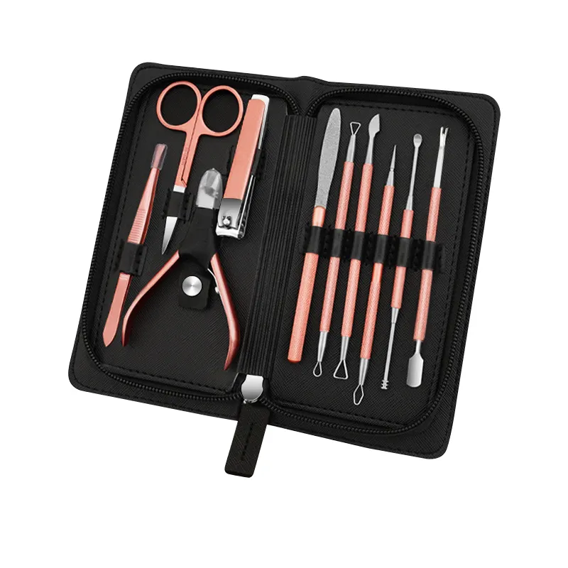 Chất lượng cao 10 trong 1 Nail công cụ thép không gỉ Nail Clipper Set grooming Kit Nail Cutter công cụ với cho quà tặng