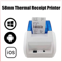 BT Printer Tagihan Mini, 58 Mm BT Penerimaan Pos Termal Nirkabel Pos58