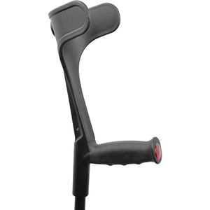 Muletas para adultos (x2 unidades) Ortopédicas de aluminio con soporte ancho, negras KMINA K10005 - Product Image 5