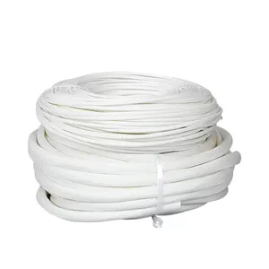 Manguito de cable de fibra de vidrio, Material de aislamiento de tubo de alta temperatura, 4mm, 5mm, 6mm, 600C, HTG