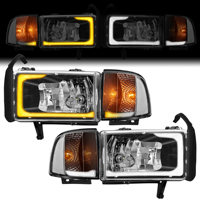 OEM LED Headlight for 1994-2001 Dodge Ram 1500/1994-2002 Dodge Ram Pickup 2500 3500 LED Automotive