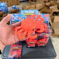 Jouet anti-stress souple et croustillant en gros : homard, crabe, calmar, champignon, griffe de crabe pour enfants